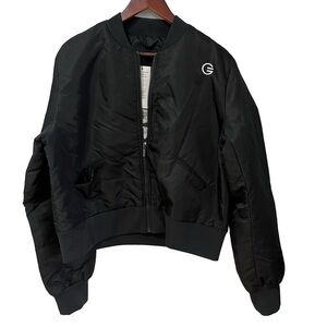 Grrrl women’s Black Bomber Jacket NWT